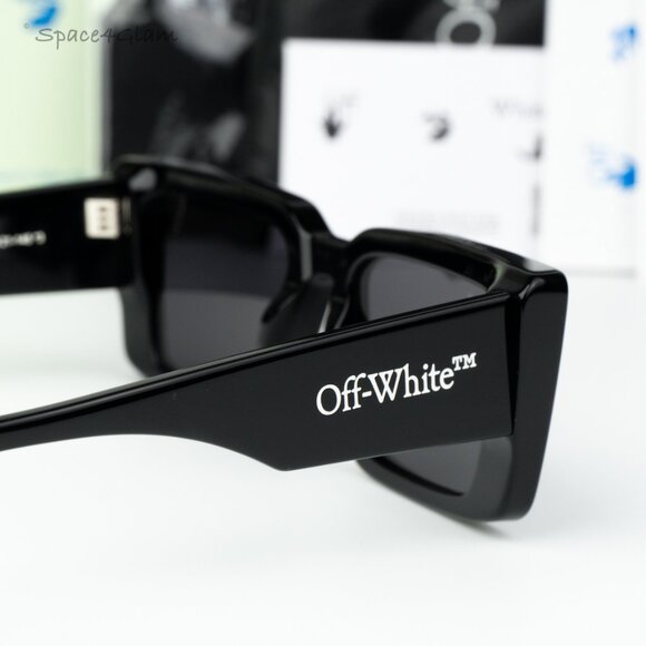 Off-White Women Sunglasses Black Grey Cat Eye OERI064 SAVANNAH 1007 BRAND NEW main image 6